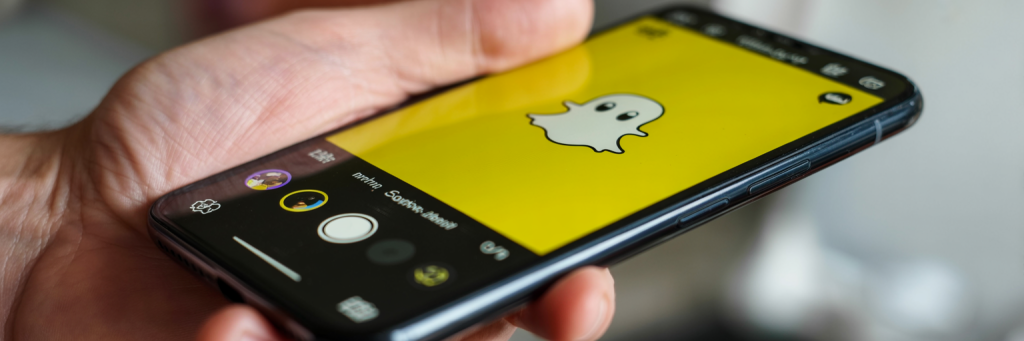 Snapchat Family Center interface showing parent access to child's friends list and recent messages.