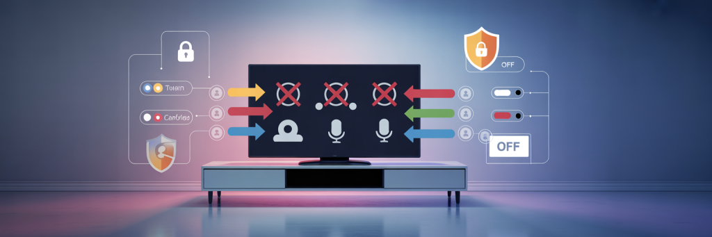 Turning off content recognition for smart TV security